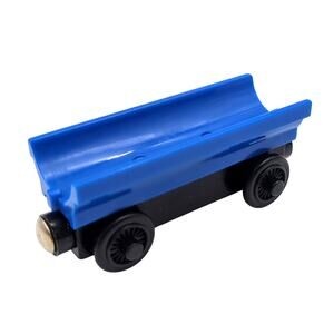 Blue Barrel Car Wooden 3" Train Set Piece Thomas & Friends Magnetic Connectors